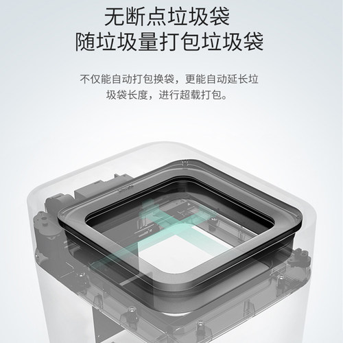 TOWNEW/拓牛智能垃圾桶专用垃圾盒T1系列方桶拓牛垃圾袋家用加厚 - 图2