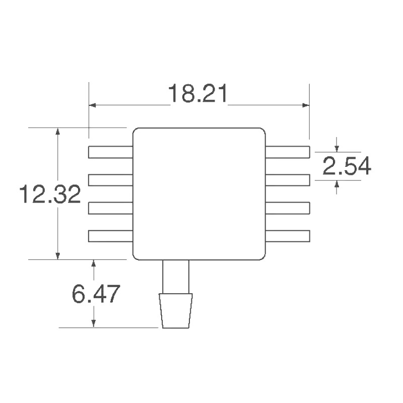 MPXAZ6115AP压力传感器 15-115KPa模拟输出0.2~4.7V温补-图1