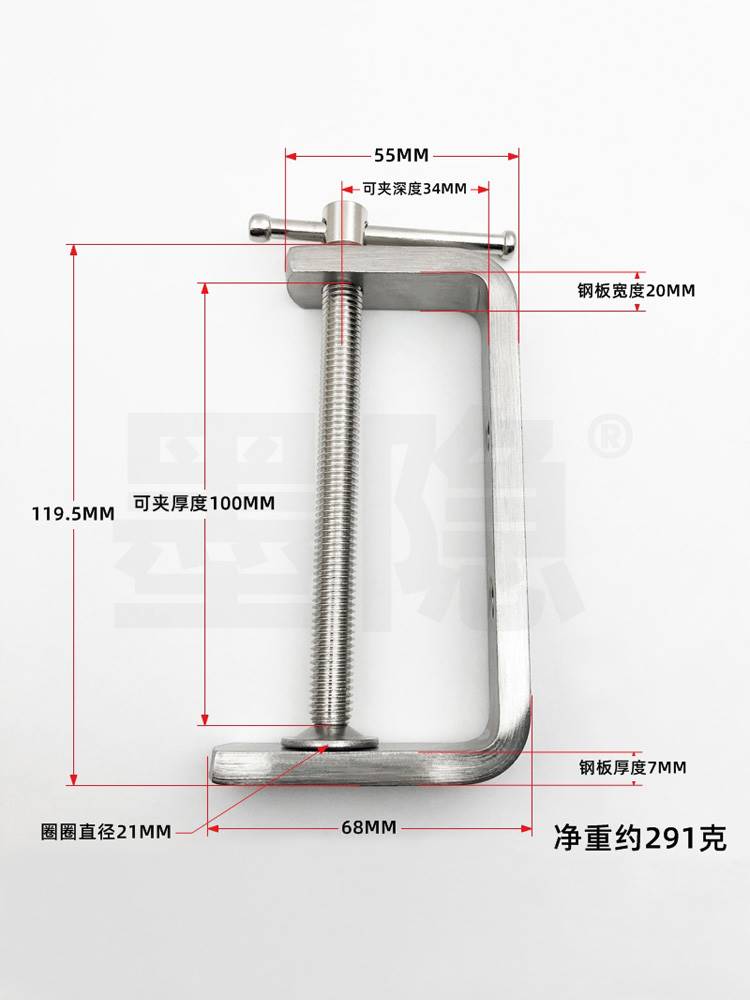 厂手创不锈钢迷你木工夹G字夹C型夹小夹子小巧强力夹具木工夹持促-图1