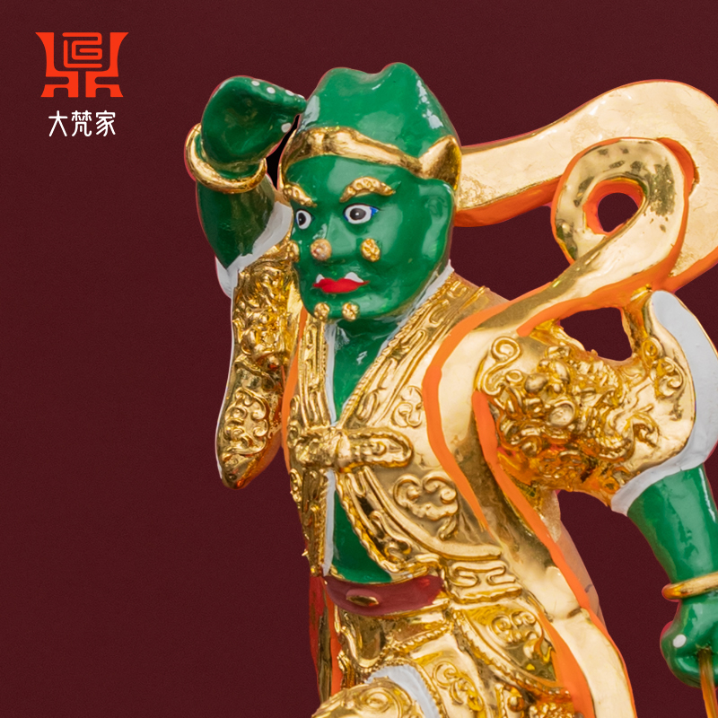 大梵家千里眼顺风耳香樟木雕神像供奉风水镇宅妈祖门神护法将军 - 图2