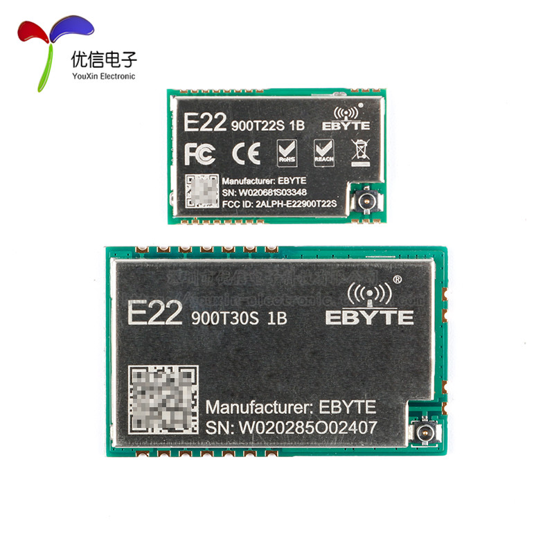 E22-900T22/30S lora扩频无线收发UART串口模块868/915MHz SX1262 - 图0