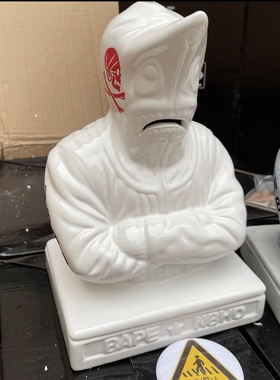 现货NEIGHBORHOOD BAPE鲨鱼头香炉陶瓷摆件装饰香熏客厅家居装饰