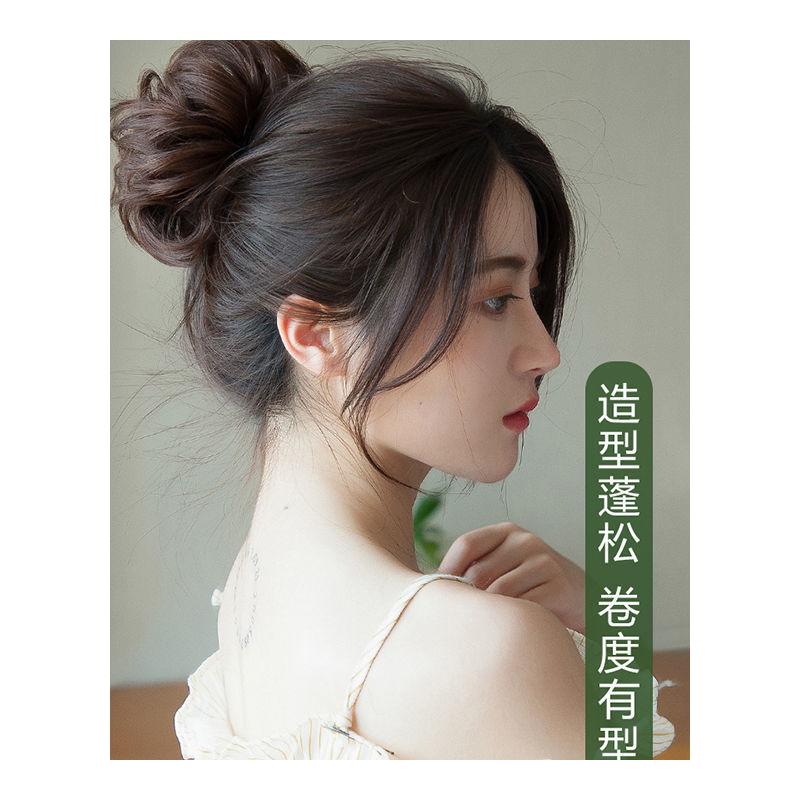 麦致真发发圈毛毛虫缠绕式盘发假发发条女卷发花苞丸子头蓬松发饰