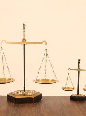 覆古怀旧铁艺天平秤模型客厅饭厅咖啡厅家居桌面装饰摆饰摄影道具