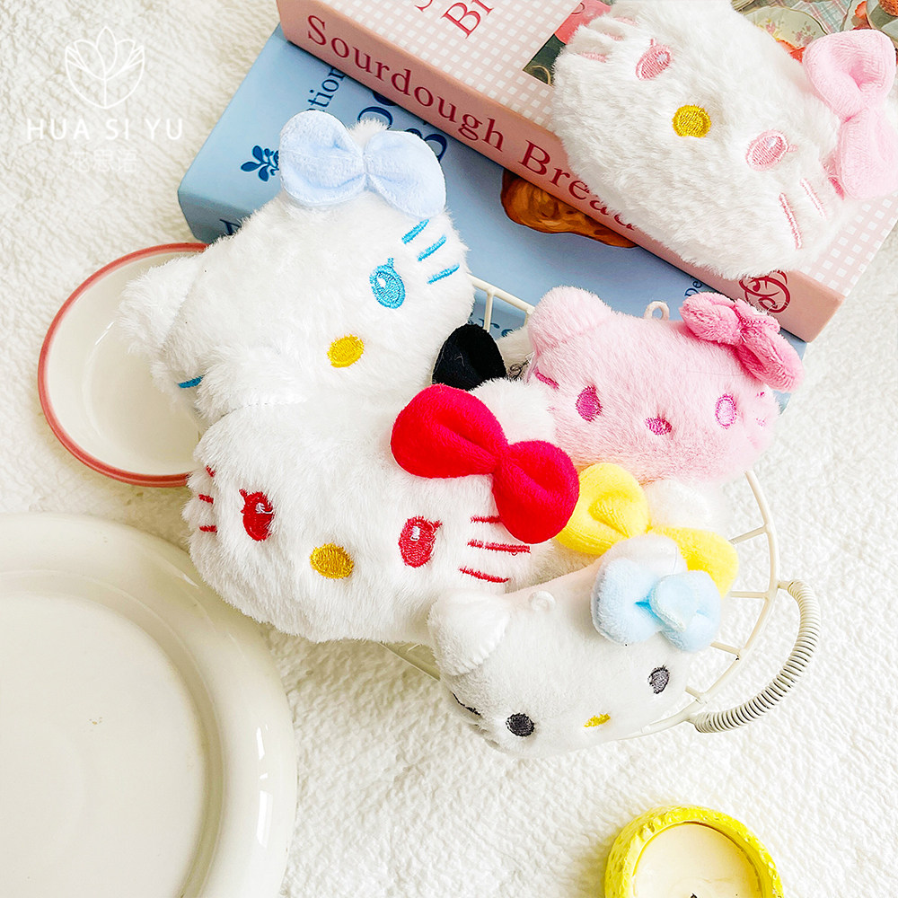 卡通Hello Kitty玩偶装饰鲜花花束包装手工diy毛绒猫咪头配饰花艺,淘宝优惠券,粉丝福利购,淘宝优惠卷