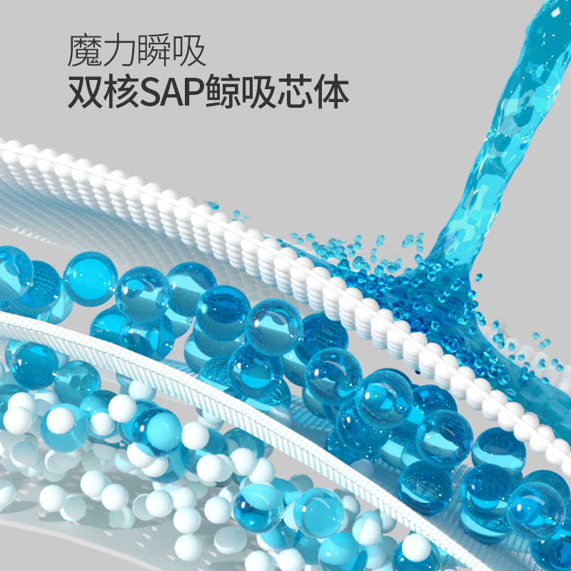 bebetour比比兔轻氧纸尿裤便携装SML超薄透气训练裤LXL试用装4片