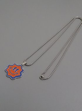 个性简约一页出品百搭笑脸项链