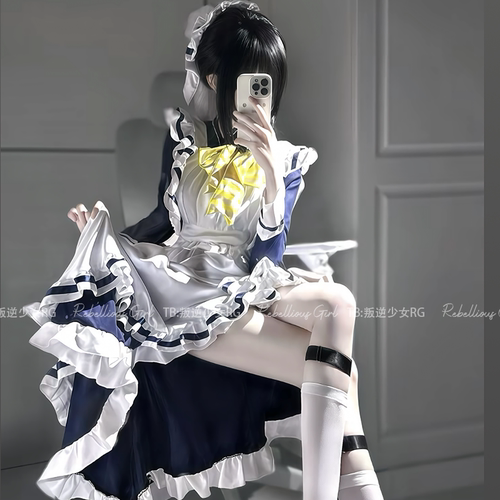星光咖啡馆*四季夏目枣子姐cos女仆装可爱二次元Lolita长款连衣裙 - 图1