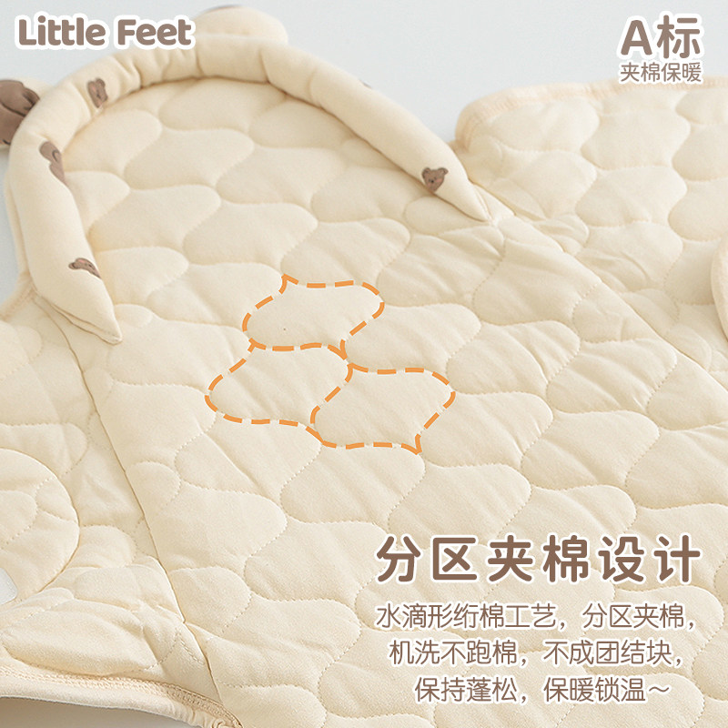 宝宝抱被冬天夹棉保暖拉链式睡袋新生儿0-3个月防惊跳包被襁褓a类,淘宝优惠券,粉丝福利购,淘宝优惠卷