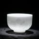 Relief landscape high-end ice-seed suet jade master cup single cup tea cup personal special ceramic Kung Fu tea set