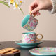 High-end enamel ceramic master cup for couples, high-looking coffee tea cup for men and women for personal tea drinking