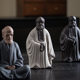 Chinese Zen style Bodhidharma Patriarch ornaments, creative ceramic crafts, home living room, tea ceremony, tabletop decorations