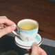 Hand-painted lotus master cup single cup with handle Kung Fu tea set 6 ceramic small tea cups for men and women at home