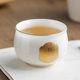 Ice type jade porcelain gold inlaid jade exquisite cup master cup tea cup single large ceramic tea set personal tea cup