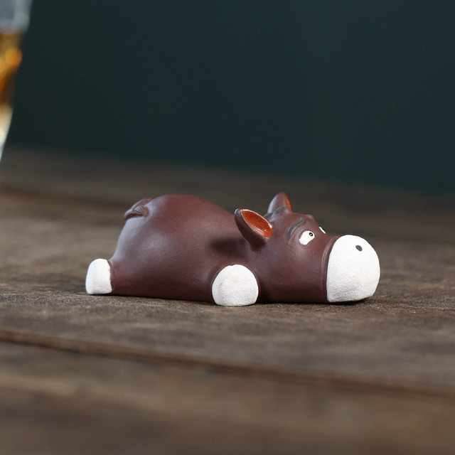 Yixing creative purple sand animal horse tea pet donkey small ornaments tea room tea table decoration Kung Fu tea ceremony tea play