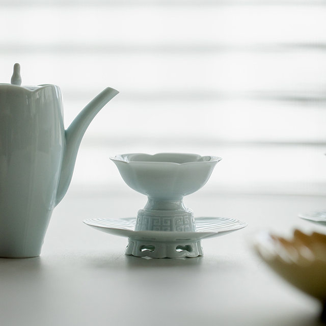 Imitation song yingqingqing lotus tea cup master cup high-end personal ceramic tea tasting single cup small tea cup kung fu tea set