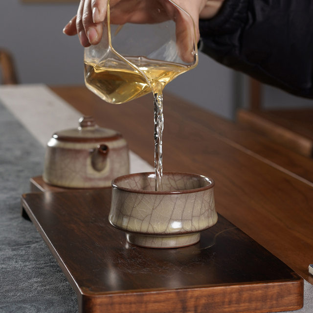 New Longquan celadon high-end iron wire opening master cup high-end personal special men's ceramic kung fu tea cup single cup