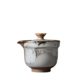 Jingdezhen wood-burning retro pure handmade covered bowl hand-held pot with lid for tea bowl tea cup single high-end Kung Fu tea set