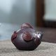Yixing purple clay pot original mineral purple mud mouth fish hand grasping pot teapot household kung fu tea set