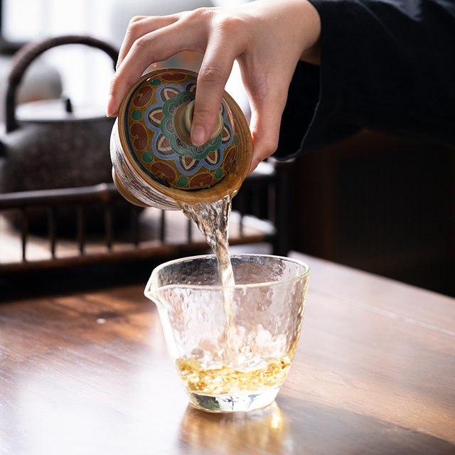 Dunhuang Feitian Kungfu travel tea set, personal high-end three-cai bowl teacup teapot 2026 new style