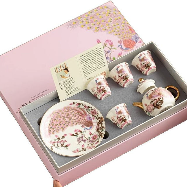 Enamel filigree silver high-end teapot teacup household special utensils for making tea Kungfu tea set 2026 new style