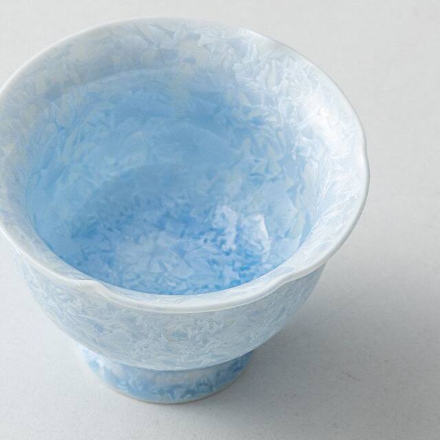 Crystal glaze ice flower kiln with flower mouth master cup single cup high-end personal kung fu tea cup ceramic tea cup