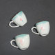 Hand-painted lotus master cup single cup with handle Kung Fu tea set 6 ceramic small tea cups for men and women at home