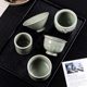 Longquan celadon high-end relief feng shui cylinder cup master cup high-end ceramic personal dedicated kung fu small tea cup single cup