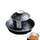 999 gilt silver purple clay three-capacity bowl household drinking tea bowl single high-end tea cup Kung Fu tea set
