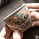 Pure hand-painted lion awakening underglaze color ceramic tea cup for men and women to gather wealth master cup single cup high-end personal tea set