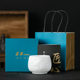 High-end ice jade porcelain zodiac rabbit master cup high-end mutton fat jade ceramic tea cup kung fu personal tea cup