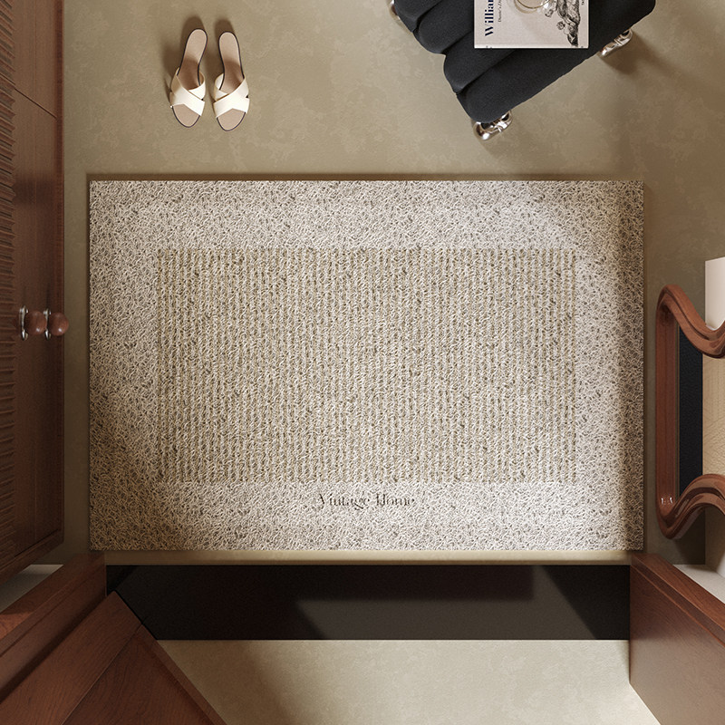 素屿柔软丝圈地垫不卷边不脱丝高级感入户防滑耐脏脚垫,淘宝优惠券,粉丝福利购,淘宝优惠卷