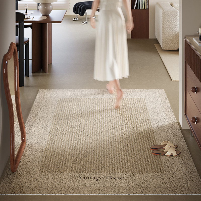 素屿柔软丝圈地垫不卷边不脱丝高级感入户防滑耐脏脚垫,淘宝优惠券,粉丝福利购,淘宝优惠卷