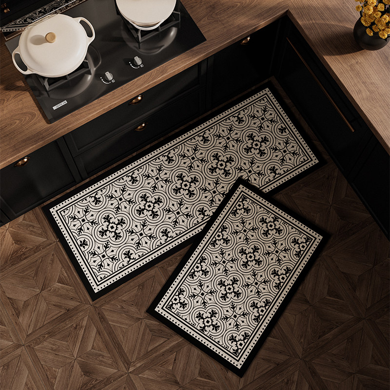 布鲁克厨房硅藻泥吸水花砖地垫防油防滑防摔脚垫可裁剪长地毯定制,淘宝优惠券,粉丝福利购,淘宝优惠卷