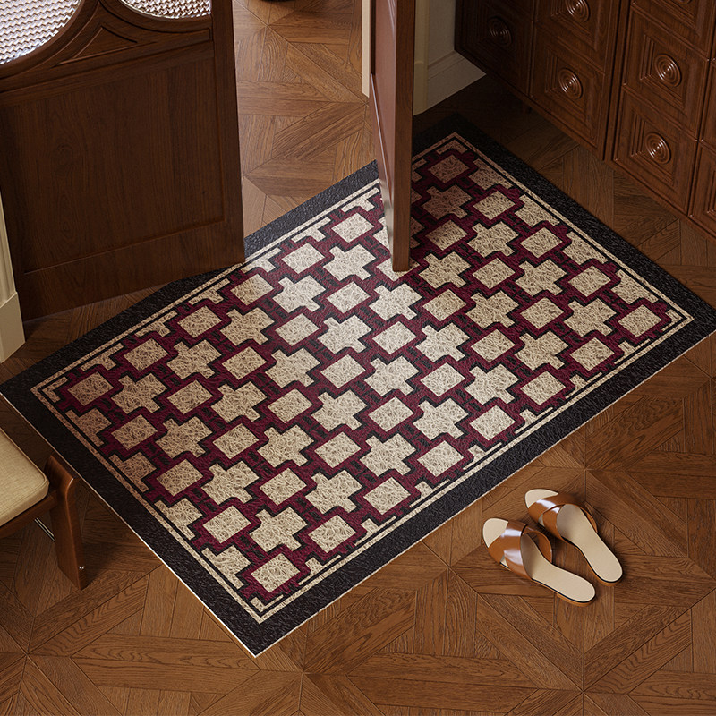 特沃斯英式老钱风地垫入户门垫丝圈进门防滑脚垫门外家用室外地毯,淘宝优惠券,粉丝福利购,淘宝优惠卷