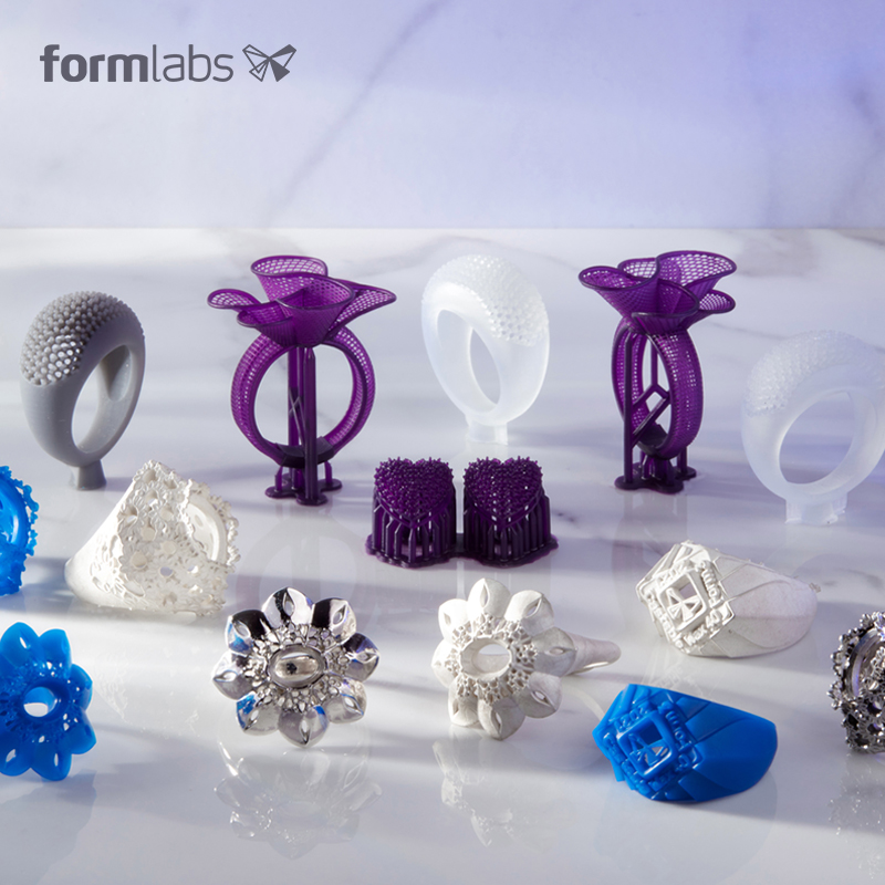 【珠宝树脂】Formlabs Castable Wax可浇注树脂光敏树脂Form 3+ Form 3L打印机耗材紫蜡打印珠宝精细模型 - 图1