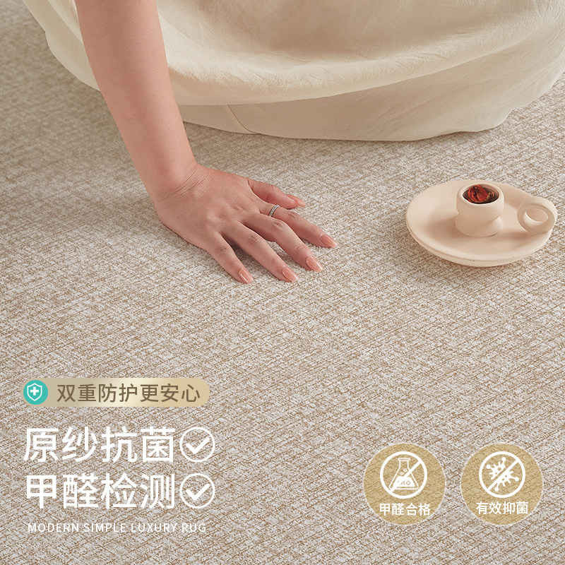 Light luxury style living room imitation cashmere waterproof no-maintenance carpet