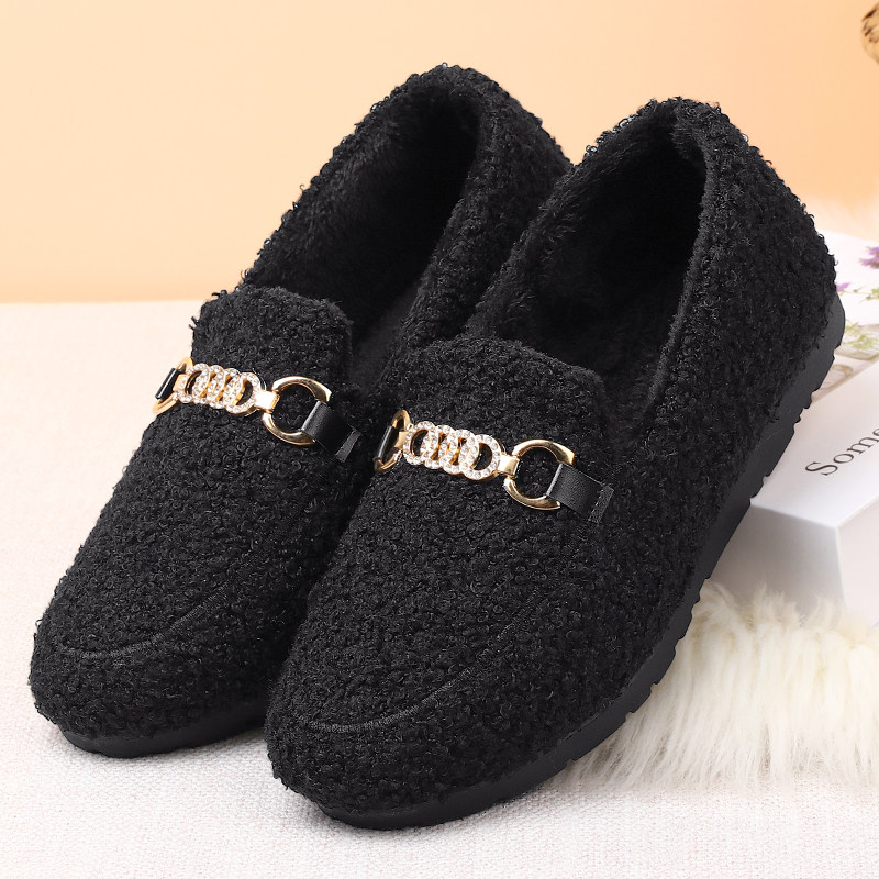 女鞋加绒保暖妈妈棉鞋软底防滑老北京布鞋平底一脚蹬女豆豆鞋冬季,淘宝优惠券,粉丝福利购,淘宝优惠卷