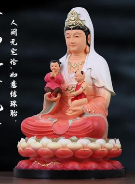 供奉送子观音菩萨佛像男