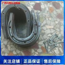 Handcrafted wrought horse hooded traditional craftsmanship palate with anti-slip and abrasion resistant palm horseshoe