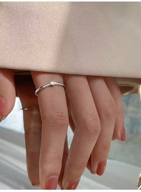 女小清新小钻设计感戒指