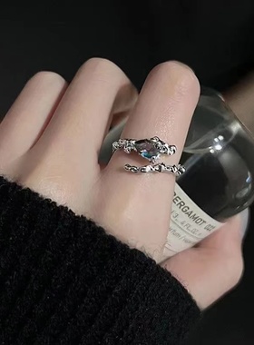 三件套小众设计精致宝石戒指