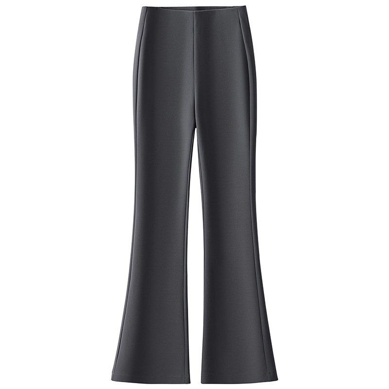 高级感灰色喇叭裤女秋冬季2025新款显瘦修身九分气质巨好看微喇裤,淘宝优惠券,粉丝福利购,淘宝优惠卷