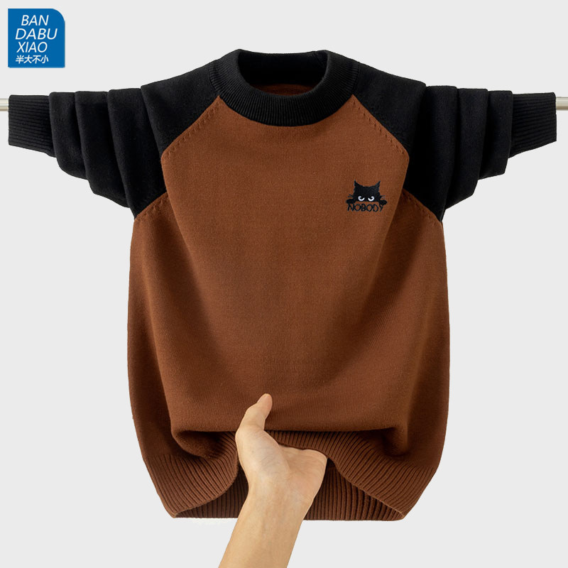 男女童中领纯棉毛衣学生儿童青少年针织衫棉线中大童打底衫毛线衣,淘宝优惠券,粉丝福利购,淘宝优惠卷