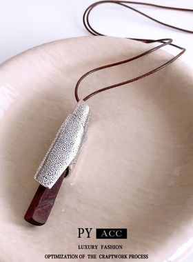 时尚毛衣链设计高级感木头卷曲