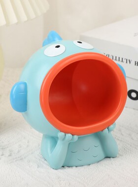 丑鱼汉顿入户玄关钥匙收纳摆件创意可爱家居装饰品钥匙储物整理盒