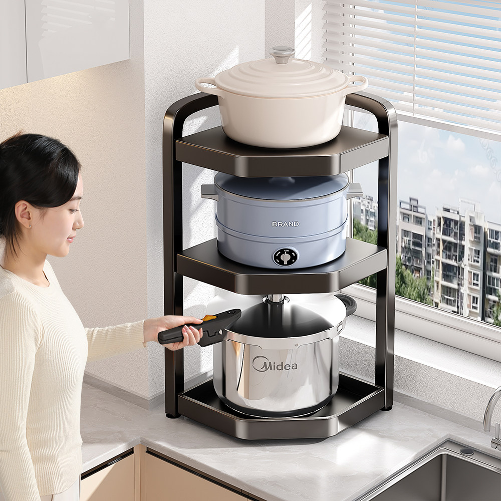  佳帮手厨具厨房置物架/角架