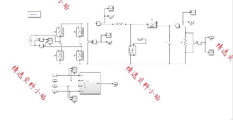 电力电子技术仿真buck boost spwm APFC MATLAB simulink报告说明 - 图3