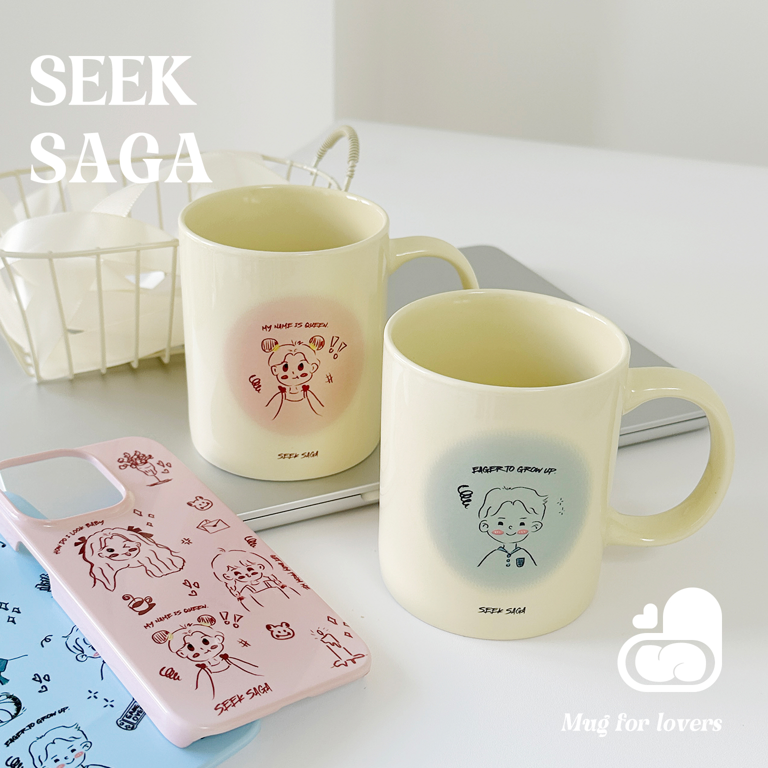 SEEKSAGA原创马克杯陶瓷杯子创意小众个性情人节生日礼物可爱男女 - 图0