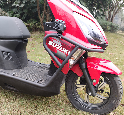 适用于轻骑铃木UY125保险杠防摔护杠碳钢不锈钢护杠边架改装挡风 - 图3